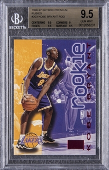 1996-97 SkyBox Premium Rubies #203 Kobe Bryant Rookie Card – BGS GEM MINT 9.5